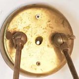 Double italian black and white wall sconce