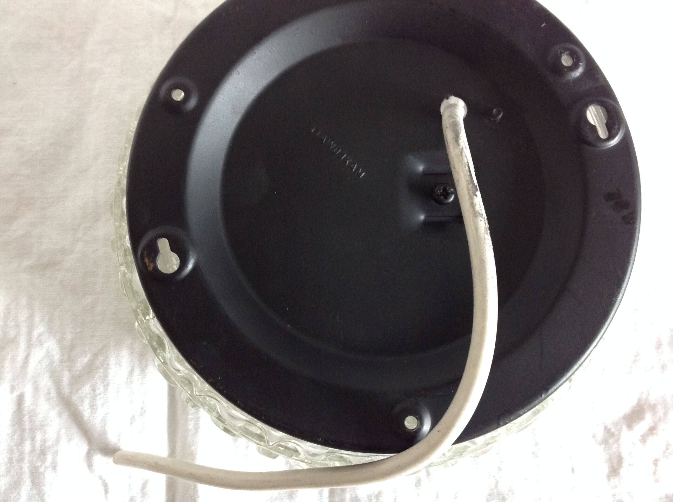 Wall ceiling round glass