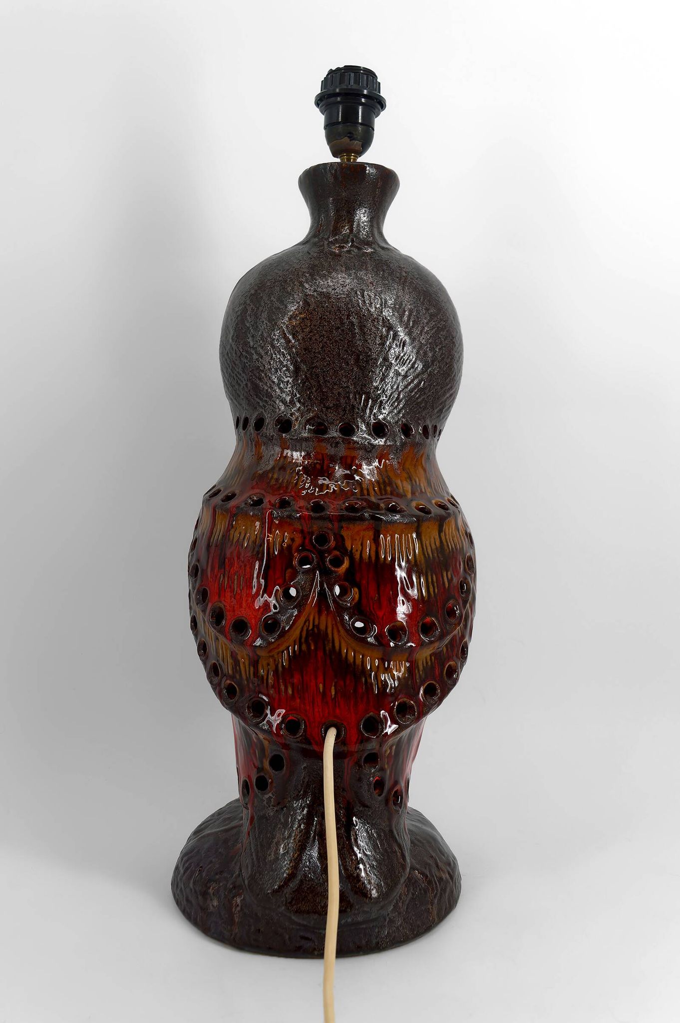 Important "Owl" lamp in ceramic – Walter Gerhards