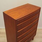 Teak chest of drawers, Danish design, 1970s, production: Denmark