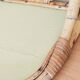 Vintage rattan wicker wall shelf