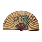 Large Vintage Chinese Fan With Birds, from the 1960/70s