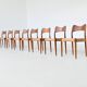 Arne Hovmand Olsen set of eight dining chairs in oak Mogens Kold Denmark 19