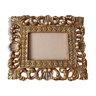 Vintage baroque-style gold frame