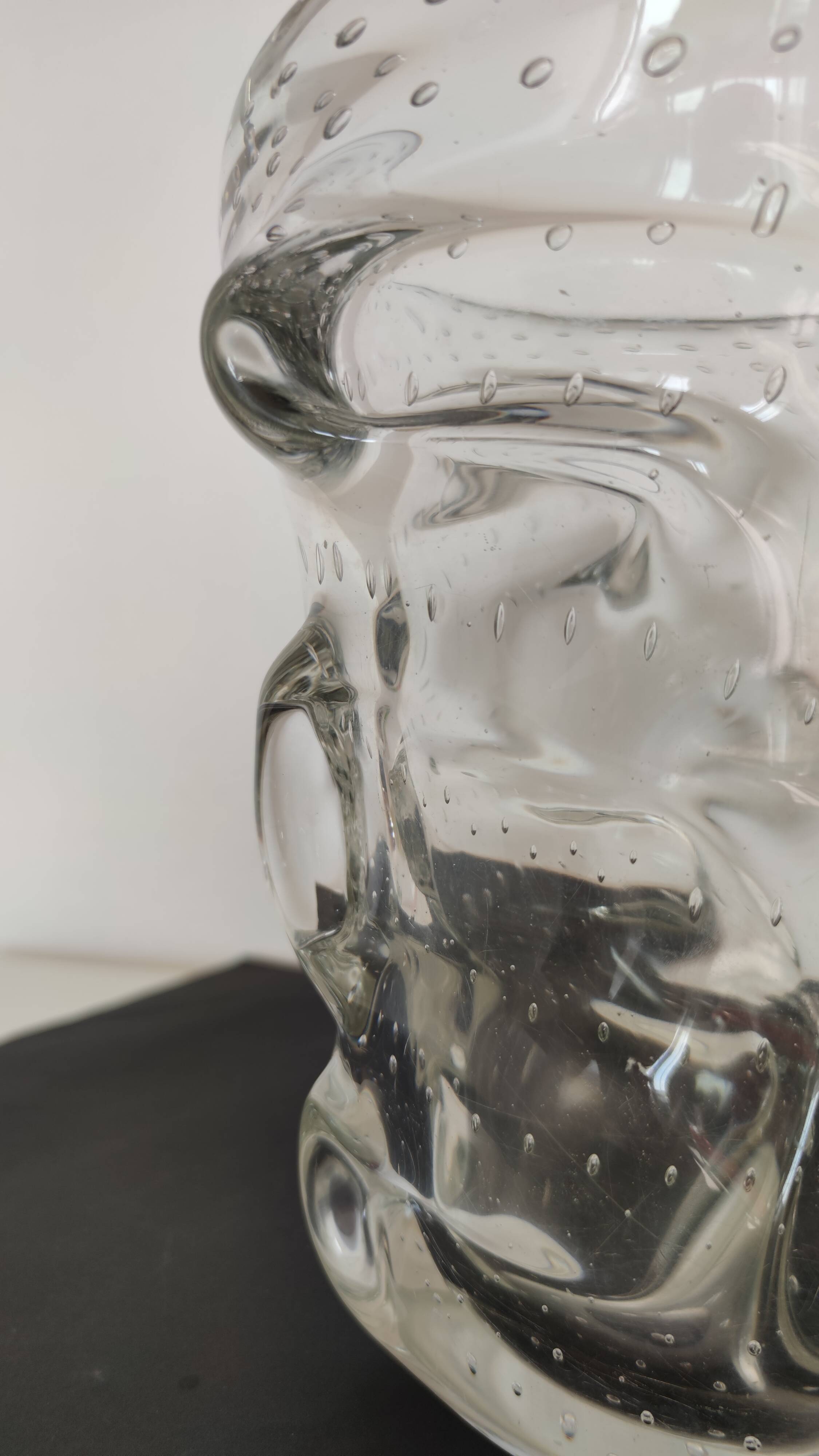 Vintage Crystal Vase Signed Schneider France