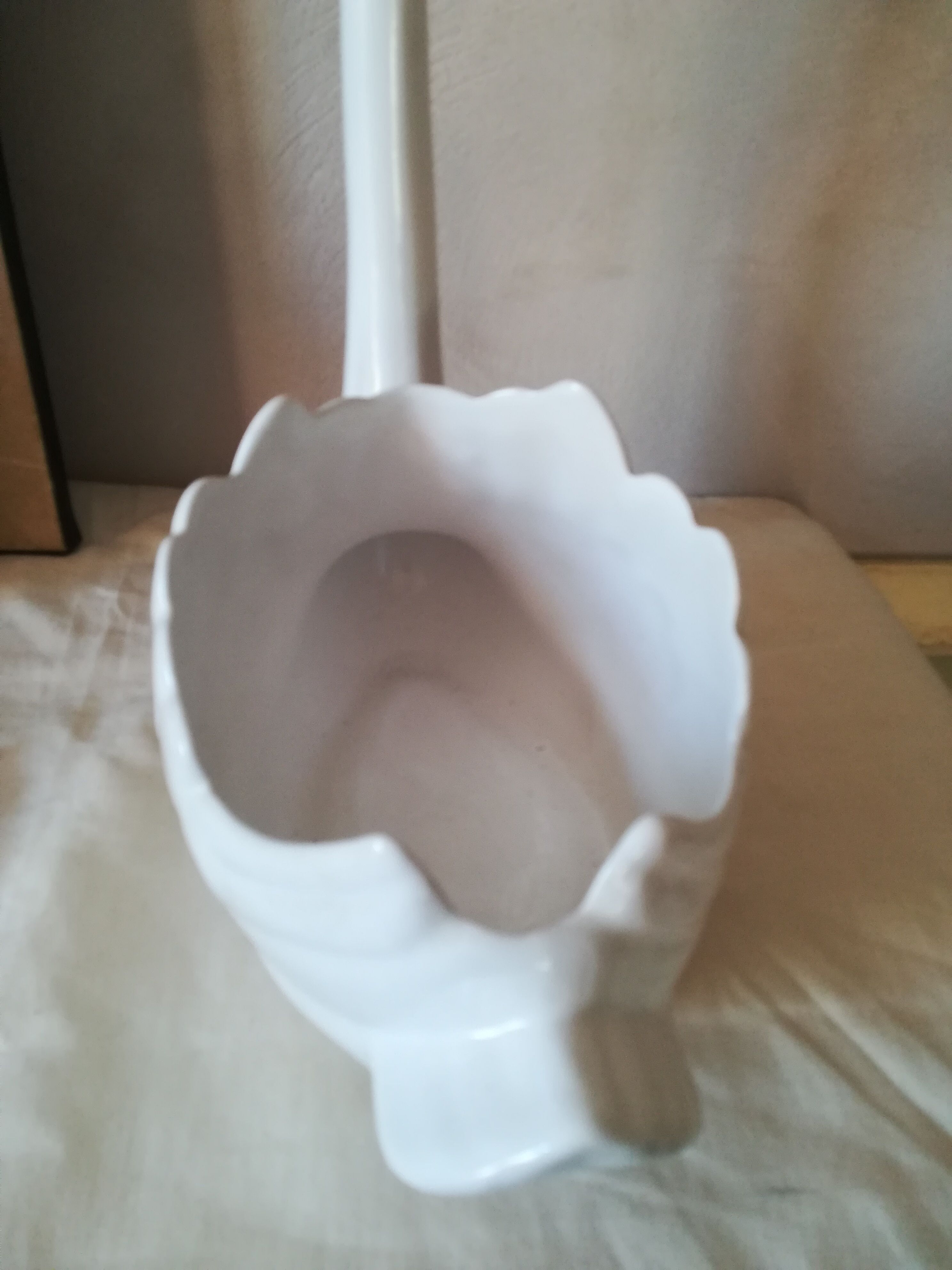 Empty swan pocket in earthenware