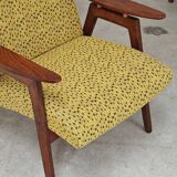 Paire de fauteuils Jaune par Jaroslav Smidek pour Ton (Thonet) Expo 58