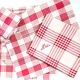 tablecloth and red and white checked napkins 154x164 cm
