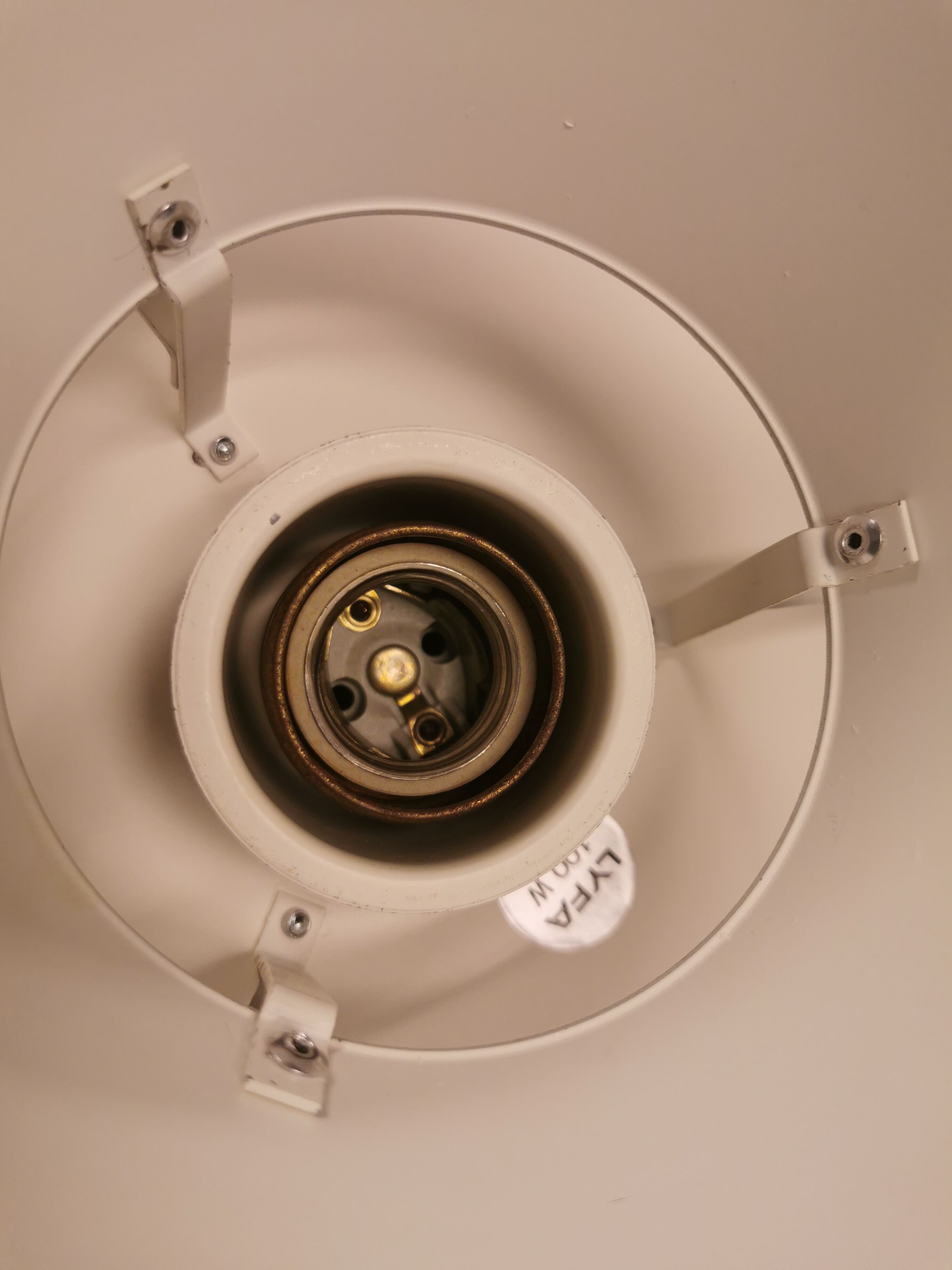 Hanging lamp, designed by Bent Karlby for Danish LYFA in 1968, model Troika.
