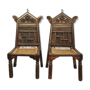 Paire de fauteuils à