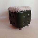 Space pouf with storage from the 70