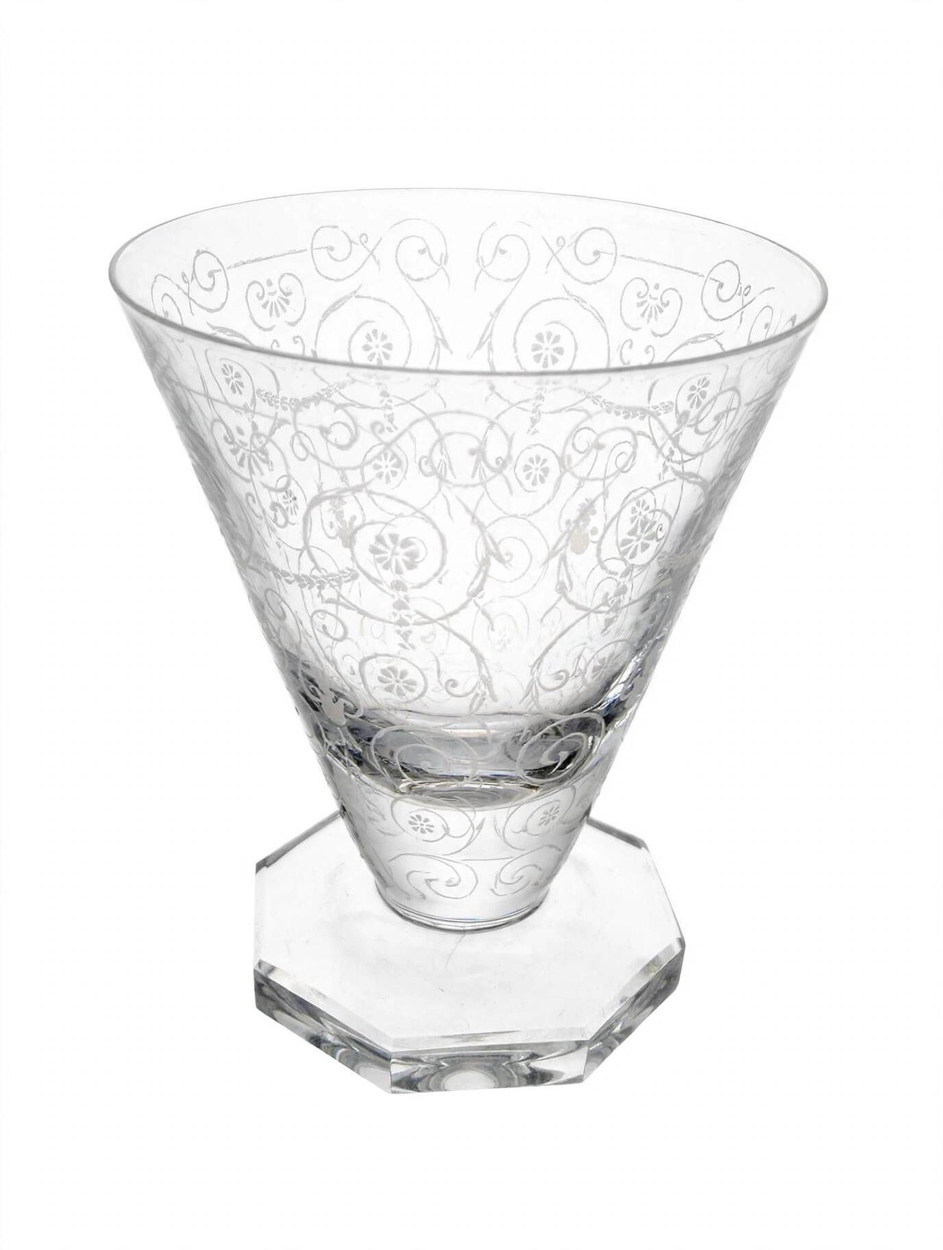30 verres en cristal gravé à l'acide baccarat