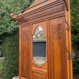 Art Deco oak cloakroom