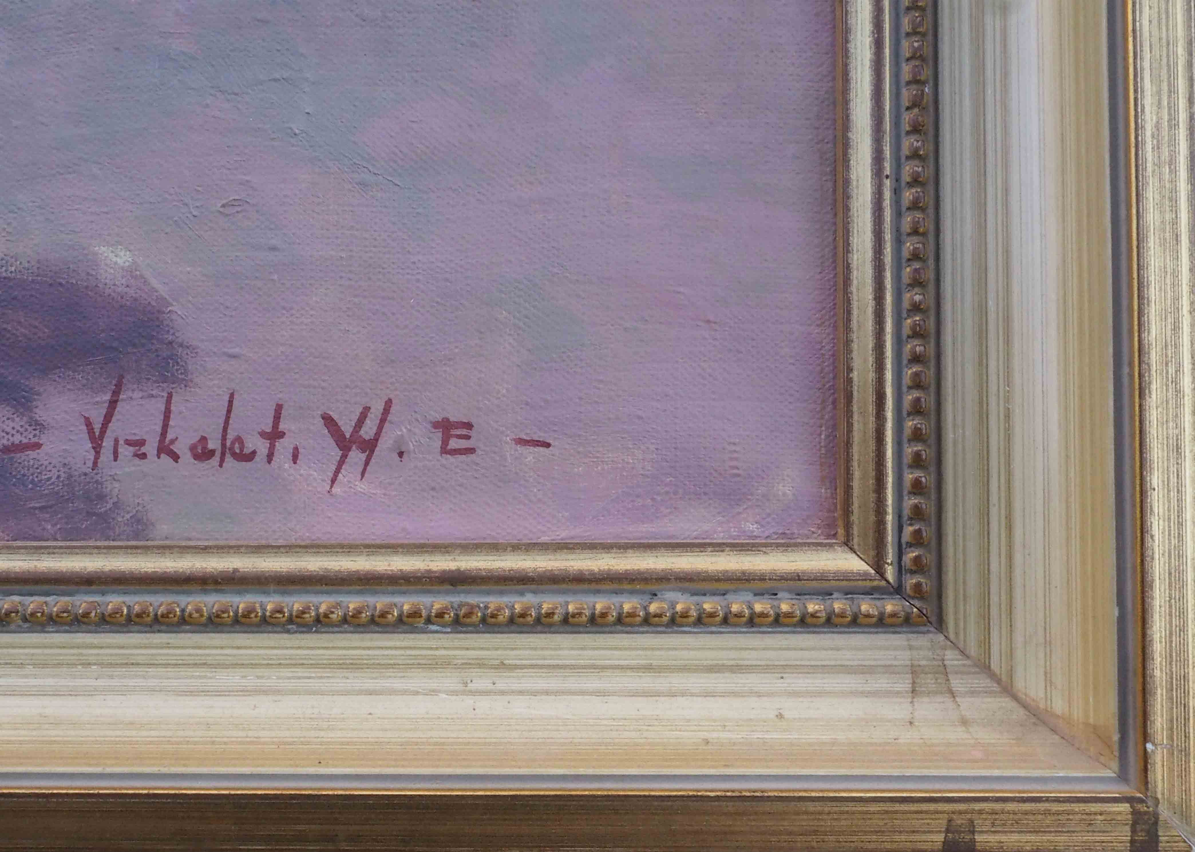 Table "Market Scene" by Witman Etelka Vizkeleti (1882-1962) Hungary