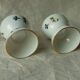 Diabolo porcelain egg cup with barbell decoration