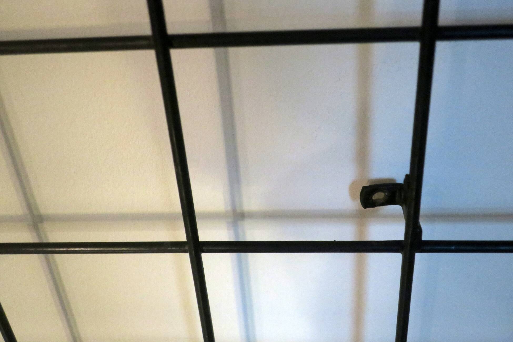 Porte-manteau et porte-chapeaux mural en métal String, années 1950