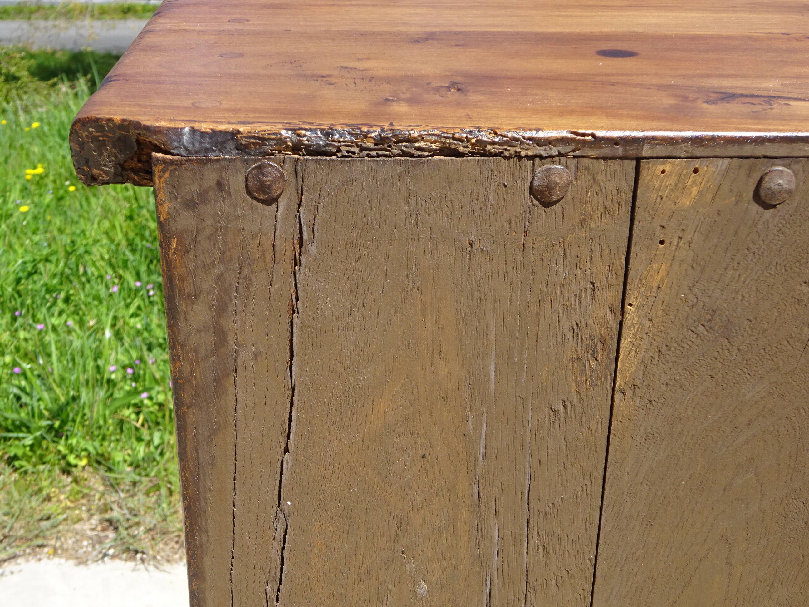 Old Tuscan sideboard, shallow depth