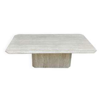 Travertine coffee table