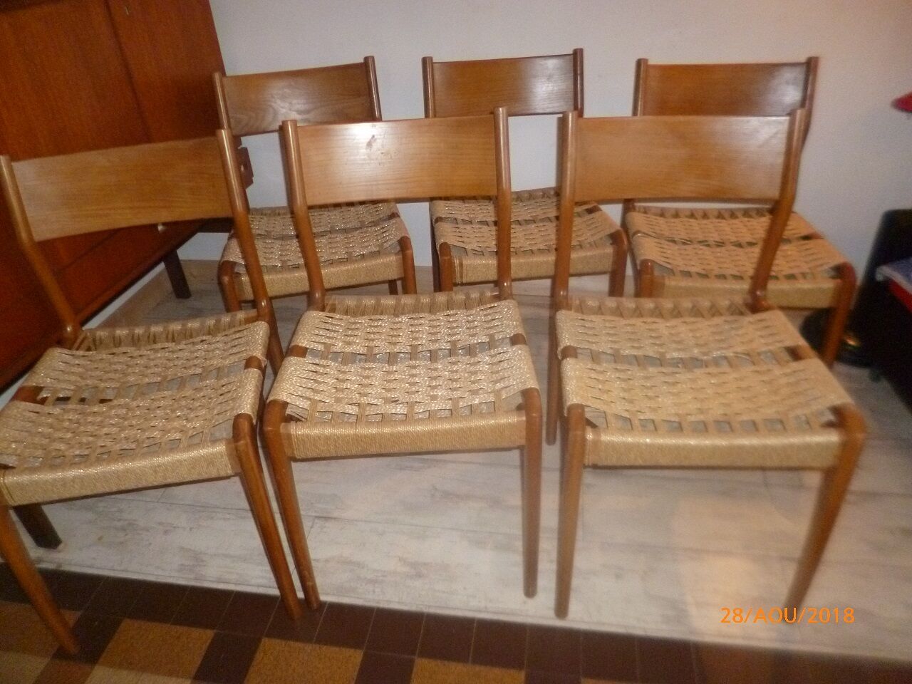 6 chairs Gessef Consorzio Sedie 1960