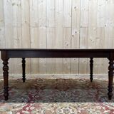 Louis Philippe mahogany farm table with flaps