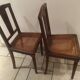 Paire de chaises cannées art déco