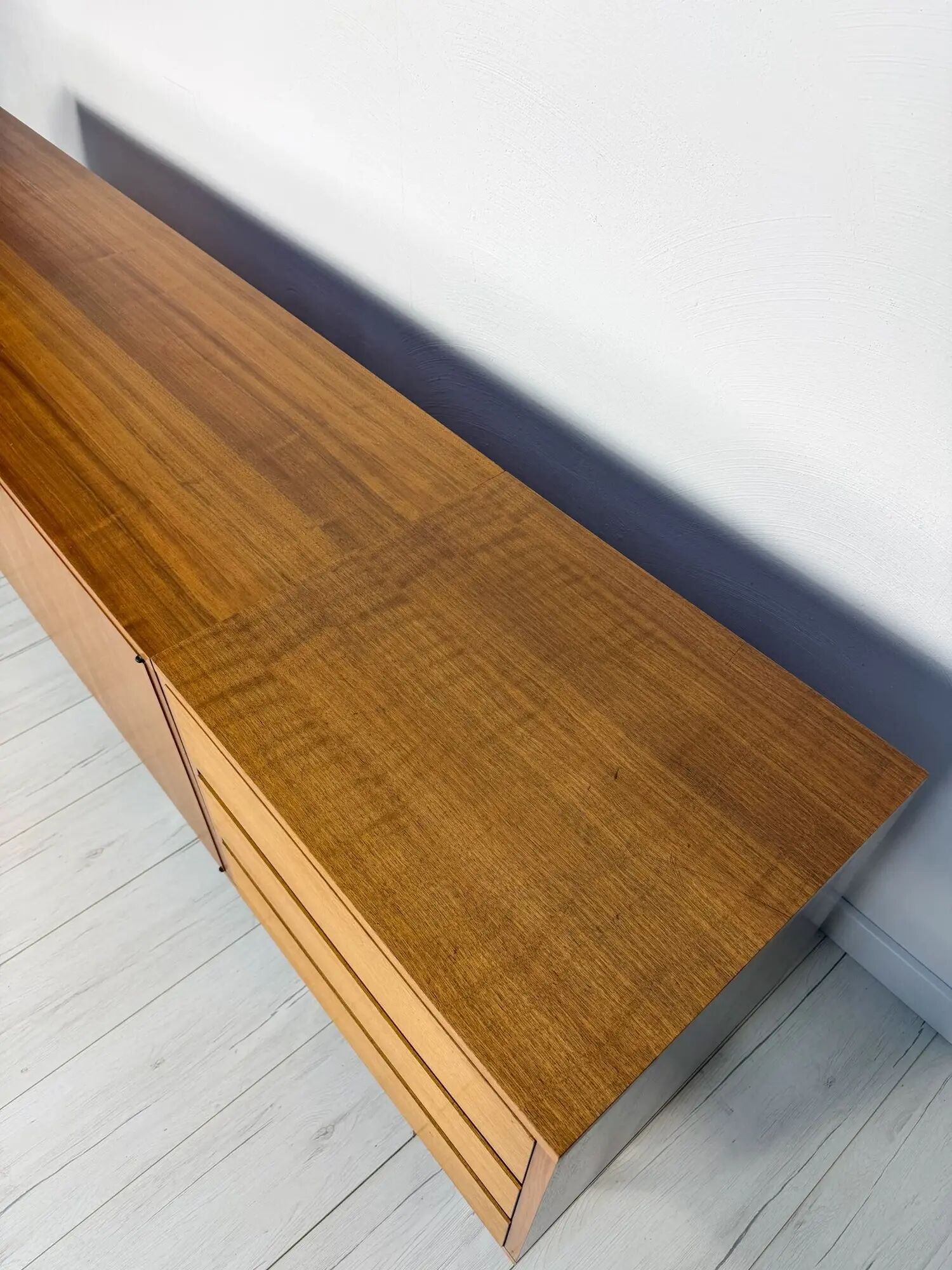 1960s vintage mid-century German teak sideboard lowboard