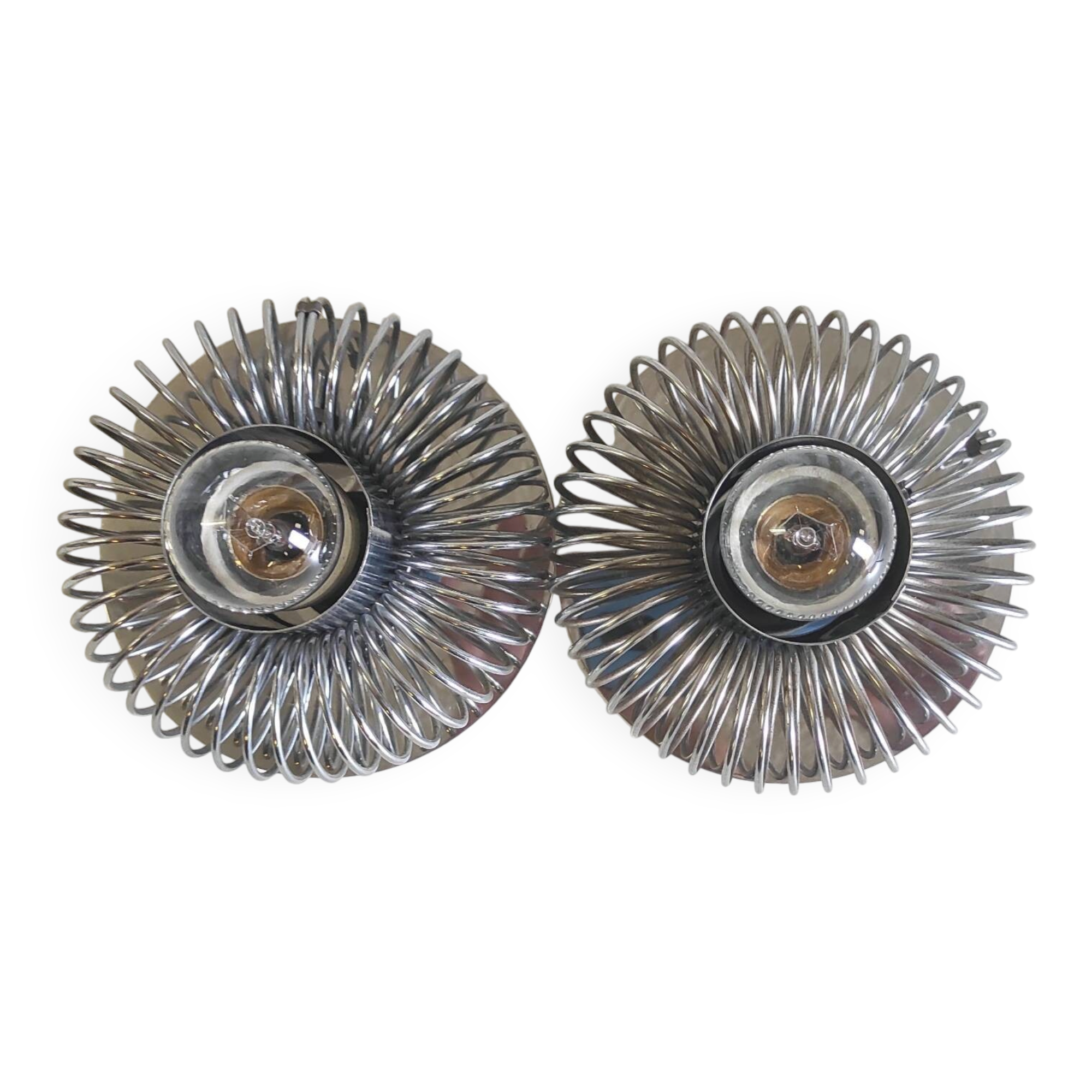 Double wall light design 70's by Philippe Rogier