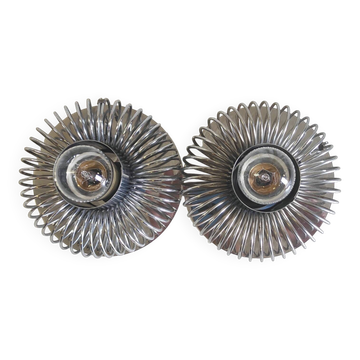 Double wall light design 70's by Philippe Rogier