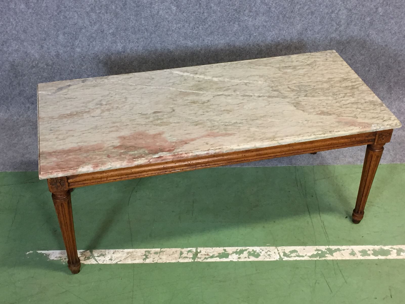 Marble top coffee table