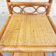Rattan and bamboo bedside table