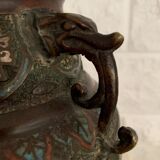 Pair of vases in monks