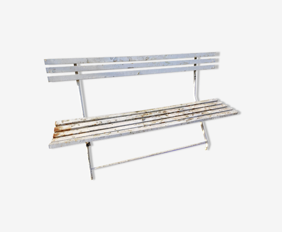 Old iron garden bench. 1960