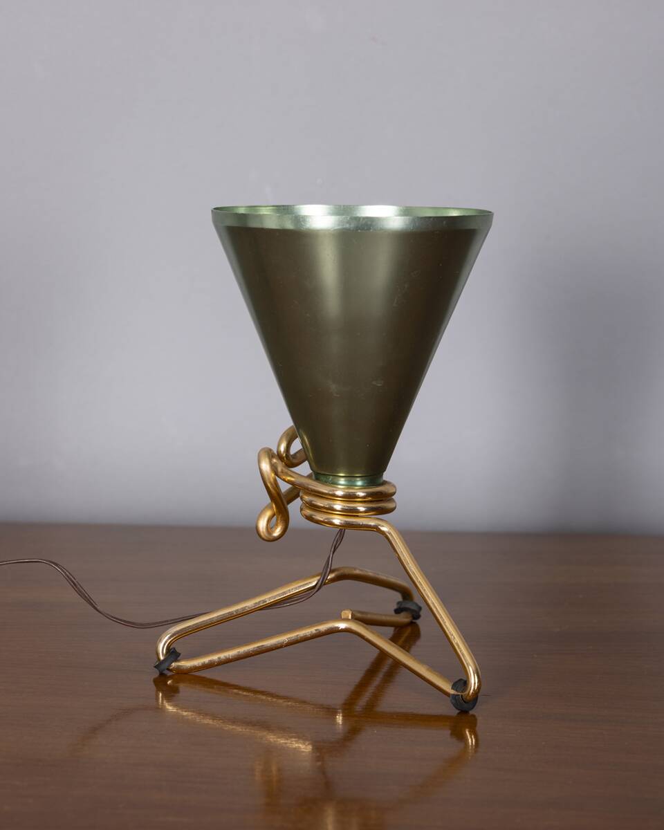 Vintage 1950s table lamp designed by Ettore Sottsass for Rinnovel