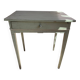 Petite table en bois d’appoint vintage 50 vert sauge