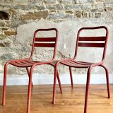 Pair of Tolix style  chairs - 1950
