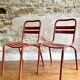 Paire de chaises style Tolix 1950