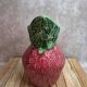 Strawberry-shaped earthenware jug – vintage ceramic