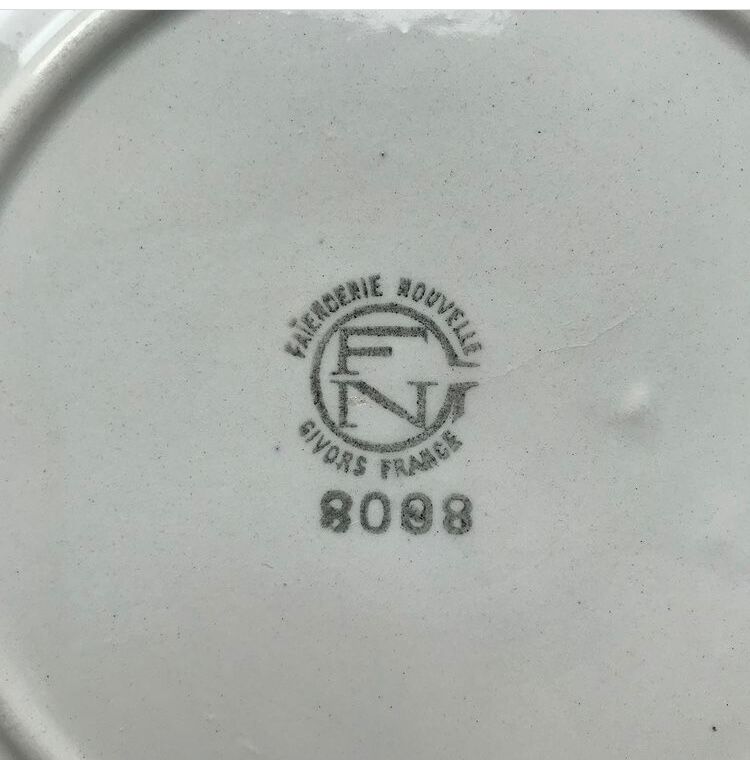 10 hollow plates with green checkered FN of givors