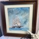 Framed old marine watercolor