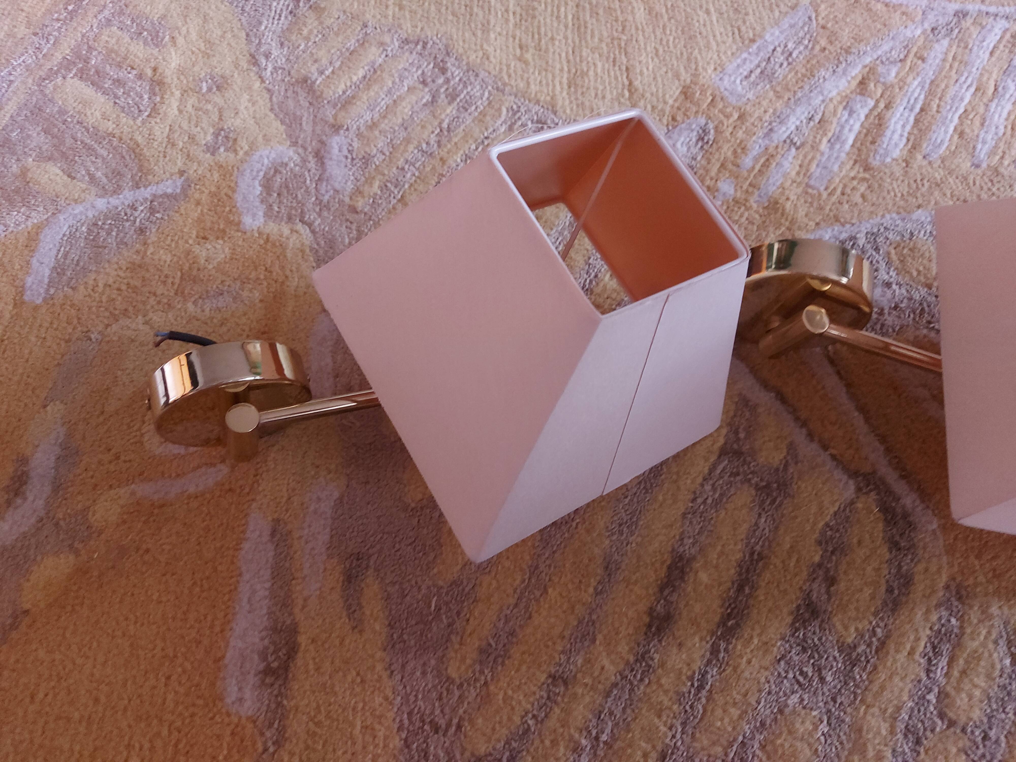TWO BRASS WALL LIGHTS
