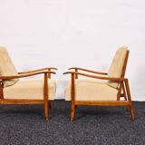 Paire de fauteuils vintage – Attribués à Károly Nagy, Hongrie, années 1940