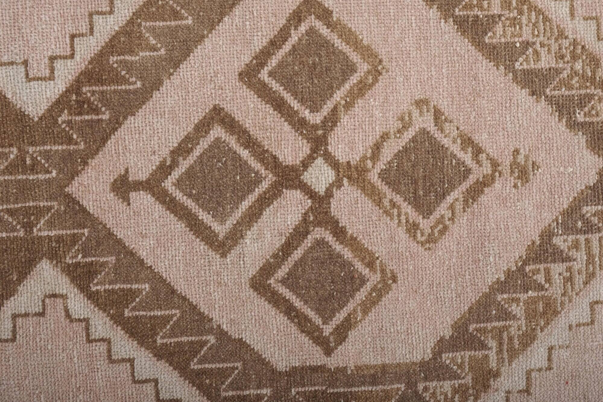 Vintage Turkish hallway rug 85x897 cm
