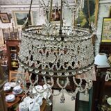 6-Light Funnel Pearl Tassel Chandelier
