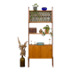 Scandinavian free standing wall unit model Ergo in light teak by John Texmon, Norway 1960s