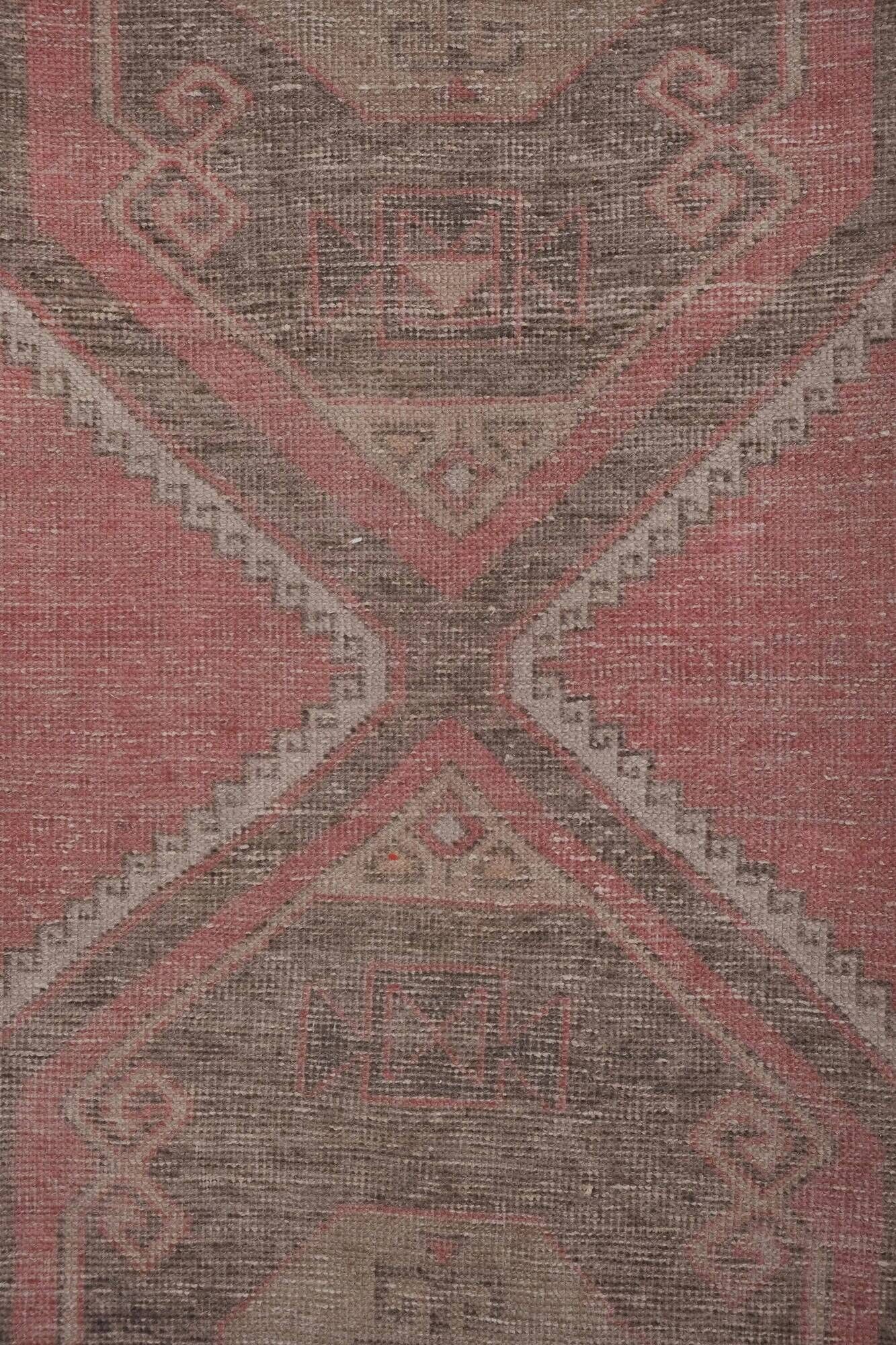 Vintage Turkish hallway rug 91x723 cm