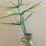 Vase vintage céramique vert olive