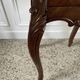 Bedside table / bedside table in veneered wood, molded and carved with foliage Louis XV style