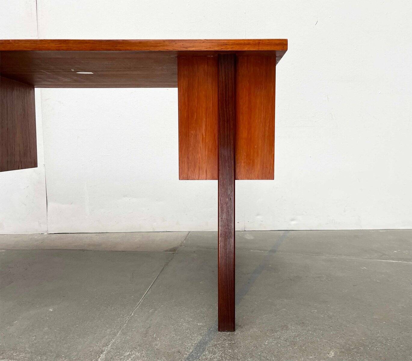 Mid-century modern teak desk by Asko Finland, 1960s.