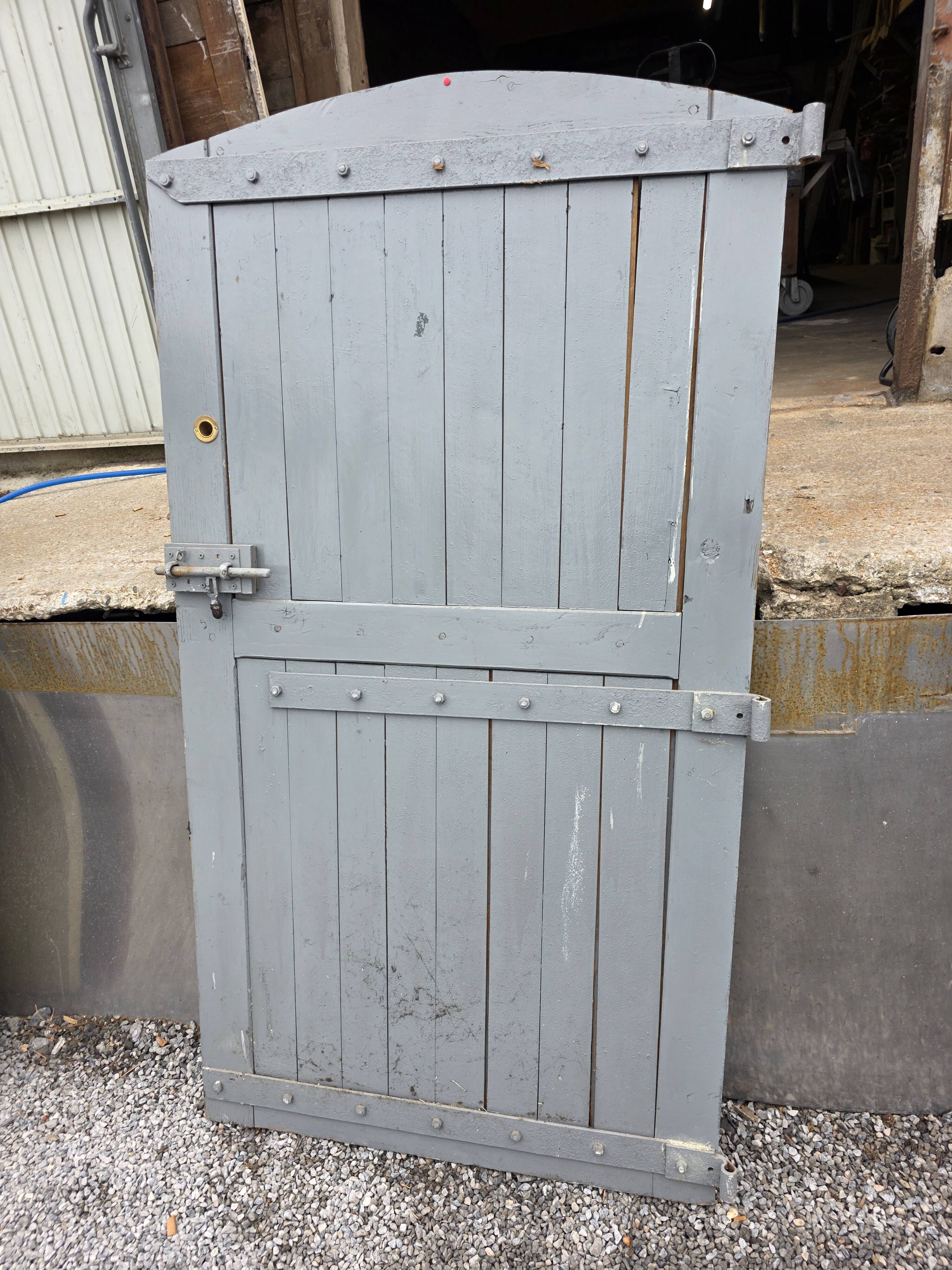 Solid oak door from the 19th century.