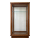 Étagère vitrine ancienne en bois et verre